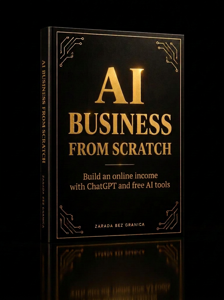E-book cover AI BUSINESS FROM SCRATCH
